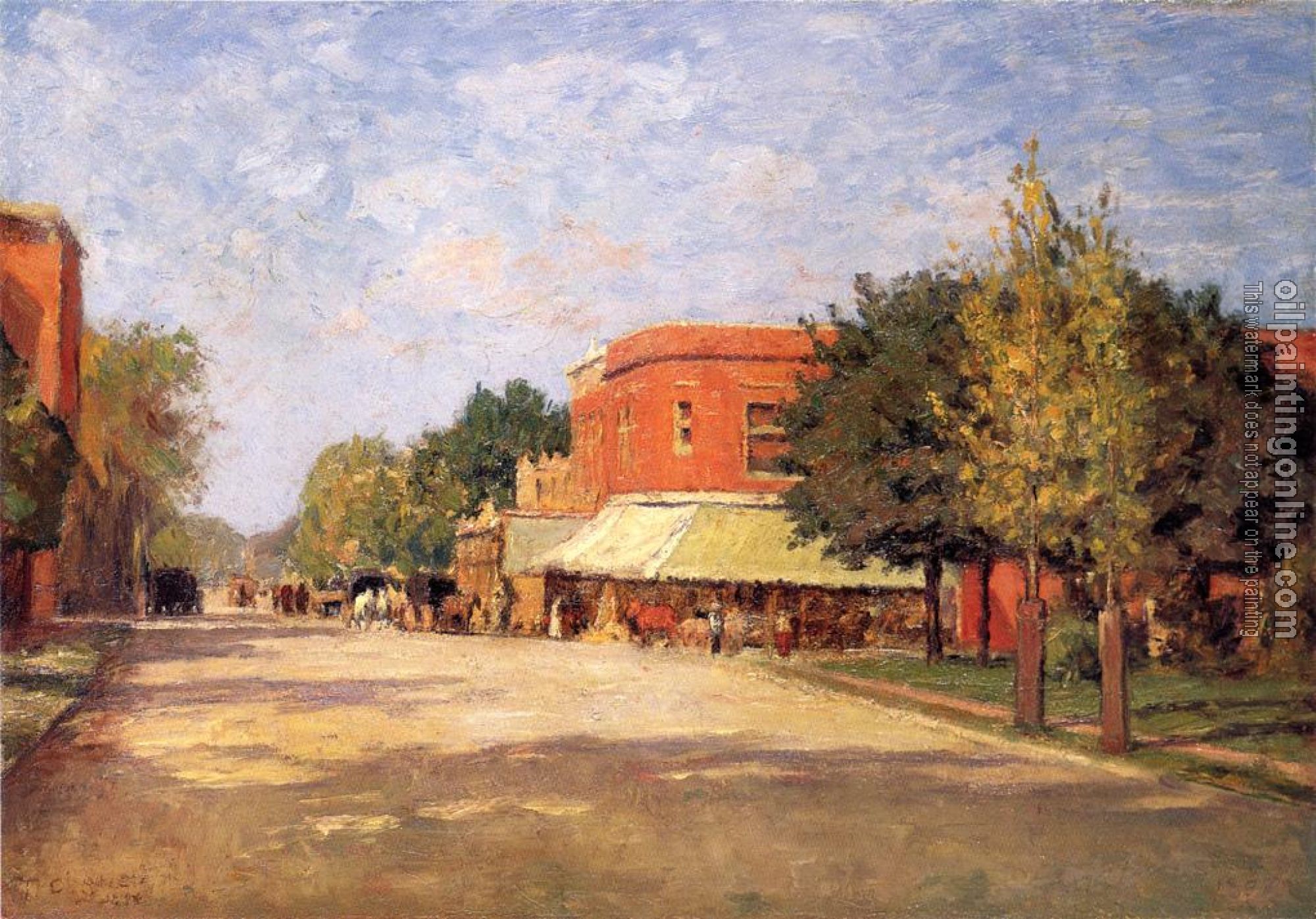 Steele, Theodore Clement - Street Scene